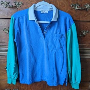 Vintage Color Block Polo